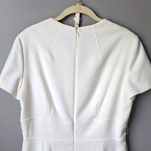 Alex Marie White Belted Dress Size 8 - Picture 10 of 12